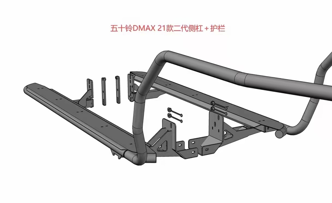 Offroad 4x4 Steel Side Step Rear Bumper For Dmax
