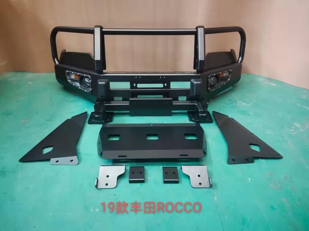 Black Powder Coating Rear TOYOTA Bull Bar For HILUX Rocco 2019