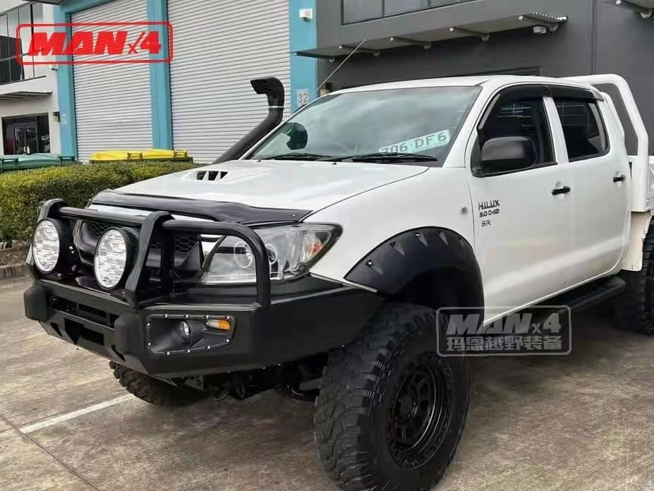 Steel Black Front HILUX Rocco Bullbar Vigo Revo 2002-2019 Powder Coating
