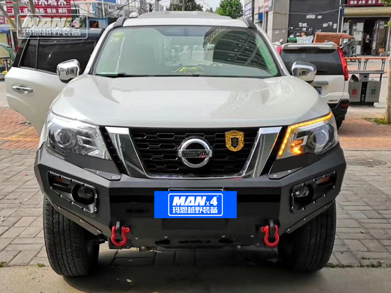 Steel Nissan Frontier Off Road Bumper Black For 2018 Nissan Terra