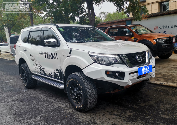 Steel Nissan Frontier Off Road Bumper Black For 2018 Nissan Terra