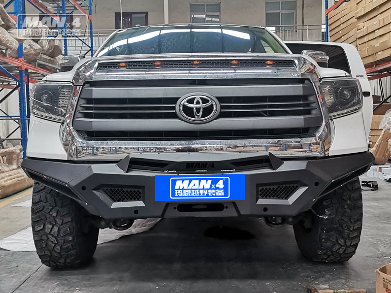 Q235 Winch Toyota Tundra Front Bull Bar Black Powder Coating