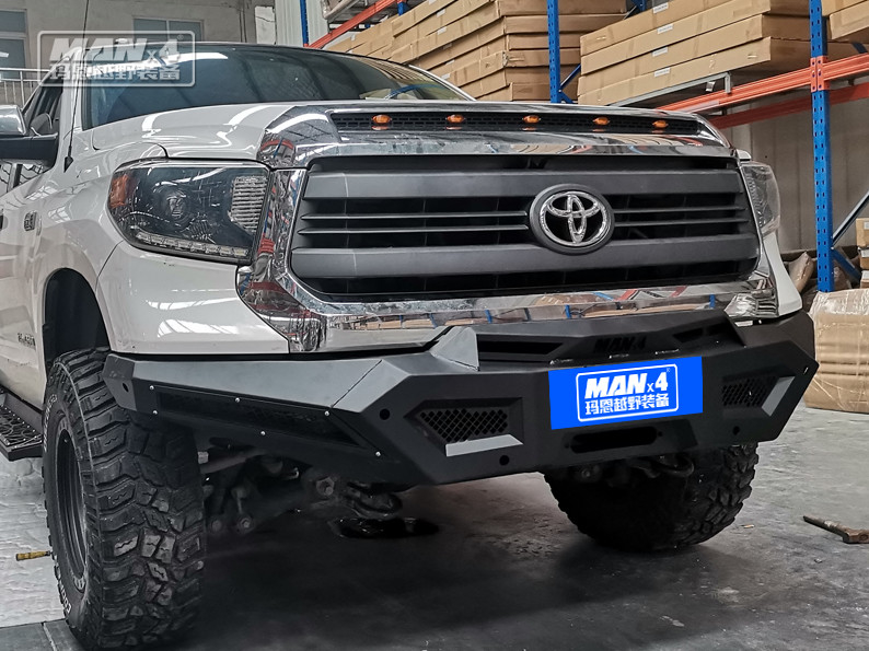 Q235 Winch Toyota Tundra Front Bull Bar Black Powder Coating
