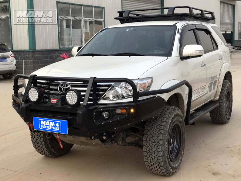 Q235 Front TOYOTA Bull Bar For Fortuner 2006-2014 With 3 Loop