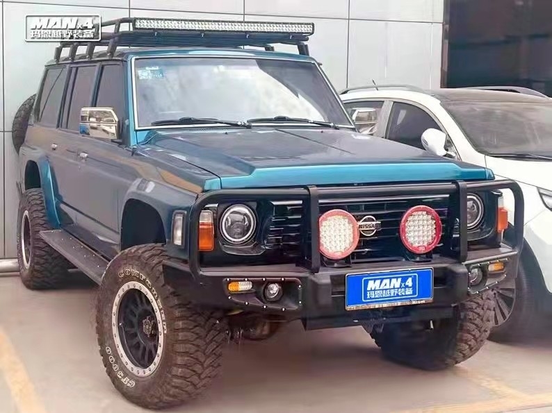4x4 Nissan Patrol Y60 Front bumper Bull Bar For compatible winch